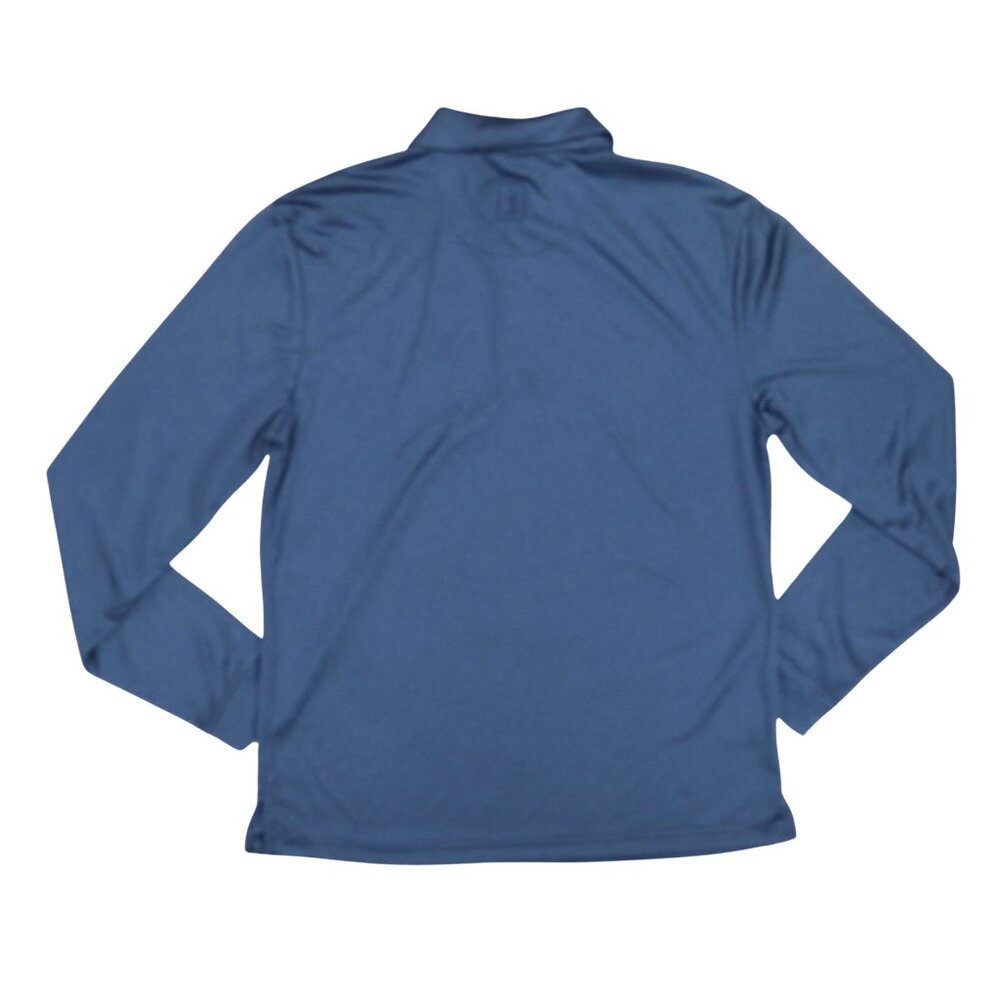 PGA Tour Moisture Wicking Long Sleeve Men's Golf Polo Shirt NWT Dark Peacoat - Picture 2 of 2